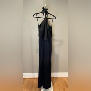 Aqua Elegant Black Halter Neck Jumpsuit